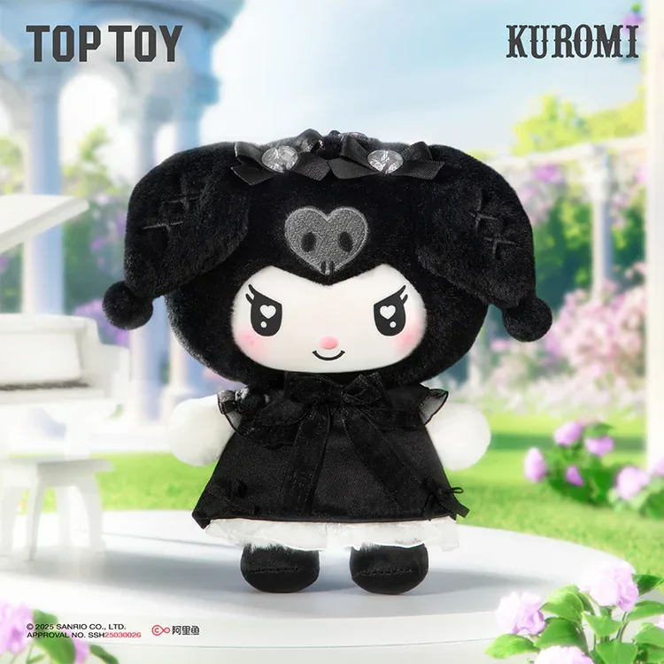 My Melody & Kuromi - Vinyl Plush Keychains 15cm - Angel Garden Series - Blind Box - 1 Unidade